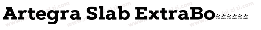 Artegra Slab ExtraBo字体转换